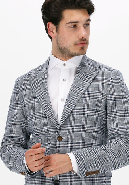 Donkerblauwe SELECTED HOMME Colberts SLHSLIM-NOAH MULTI CHECK BLZ - large