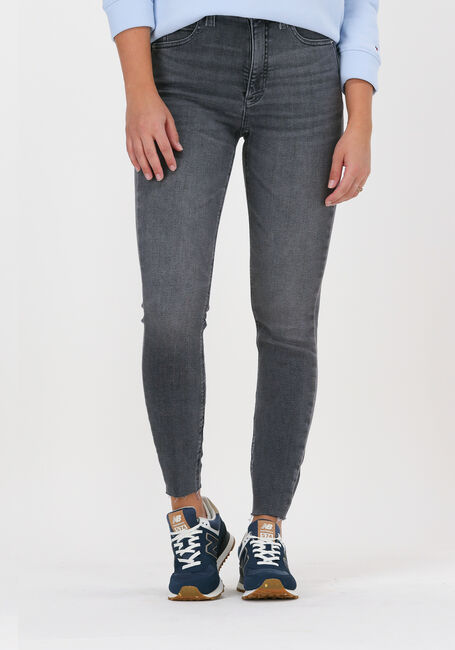 Grijze CALVIN KLEIN Skinny jeans HIGH RISE SUPER SKINNY ANKLE - large