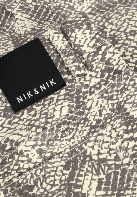 Beige NIK & NIK Pantalon SNAKESKIN PANTS - large