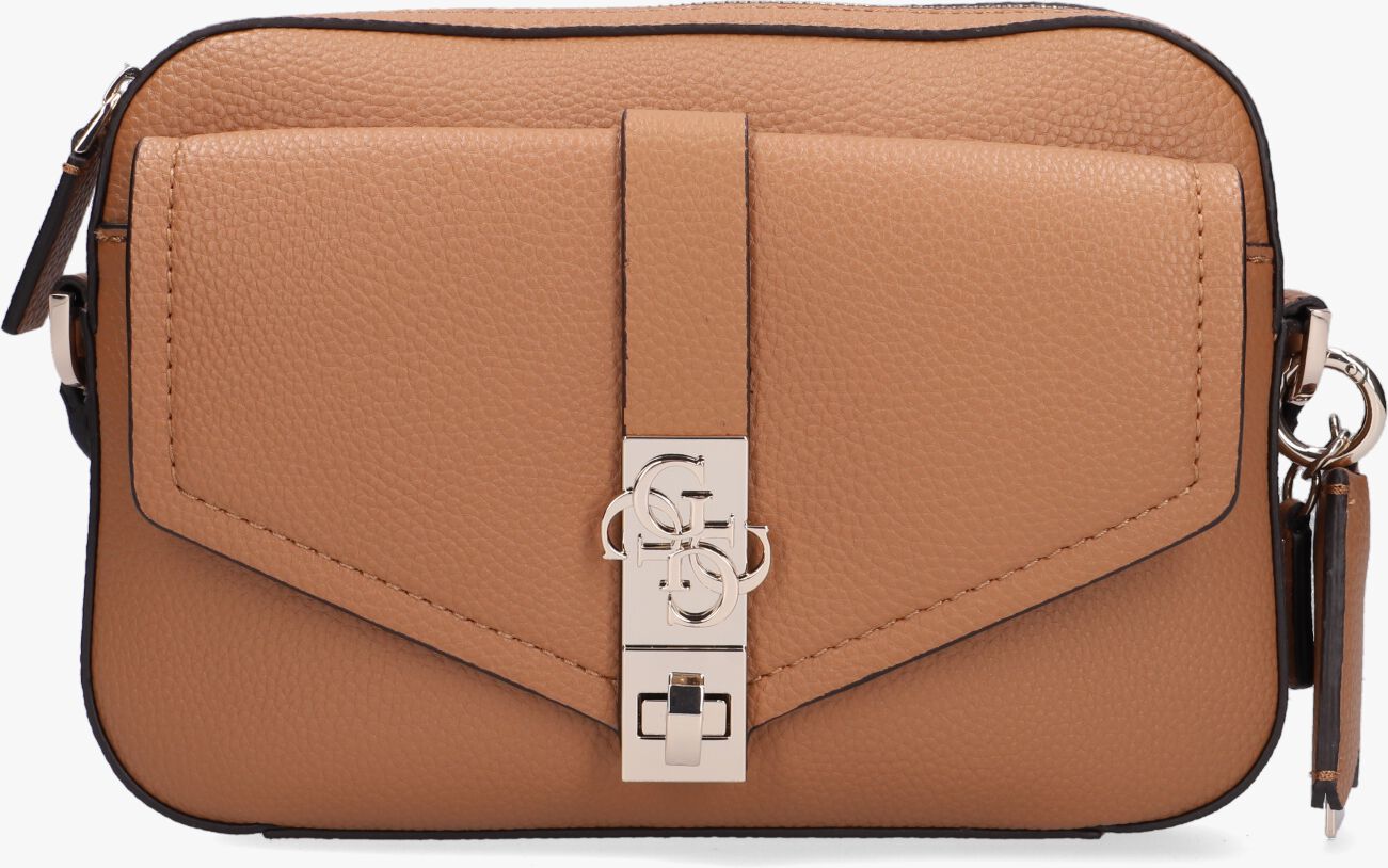 Camel GUESS Schoudertas ALBURY CAMERA BAG Omoda