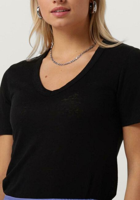 Zwarte RESORT FINEST T-shirt V-NECK T-SHIRT - large