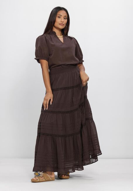 Bruine NEO NOIR Midirok FELICIA S VOILE SKIRT - large