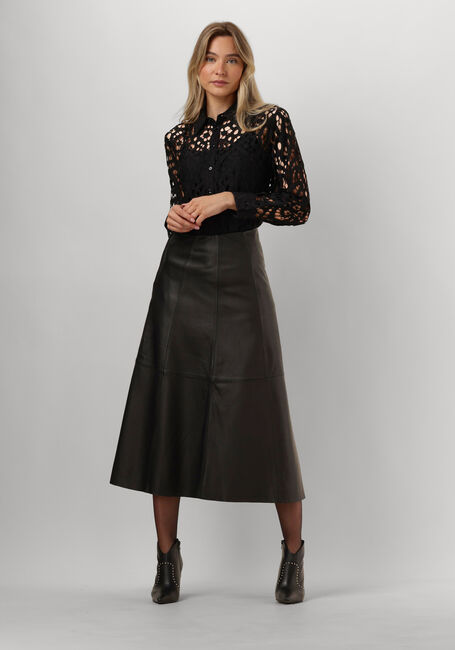 Zwarte VANILIA Blouses LACE TUNIC BLOUSE - large