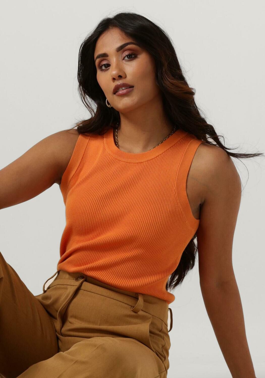 Oranje shop topje dames