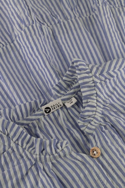 Lichtblauwe DAILY7 Mini jurk DRESS STRIPE RUFFLE - large