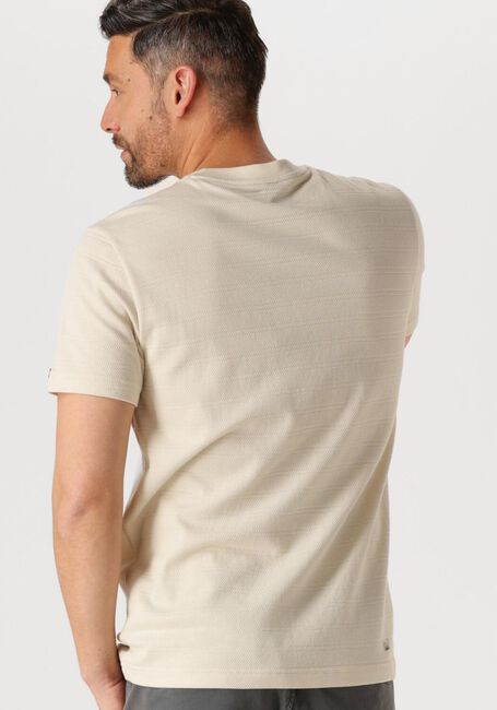 Beige PME LEGEND T-shirt SHORT SLEEVE R-NECK JACQUARD STRIPES - large