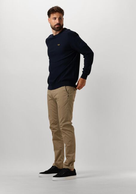 Blauwe PME LEGEND Trui R-NECK AMERICAN CLASSIC BUCKLEY KNIT - large