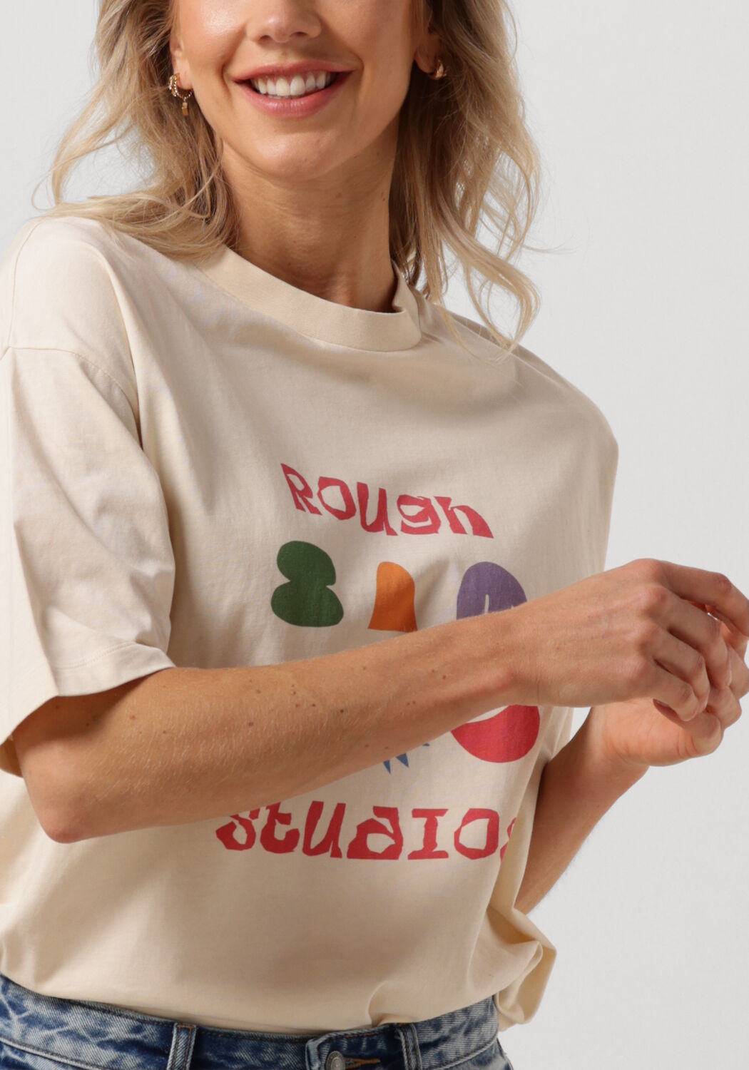 ROUGH STUDIOS Dames Tops & T-shirts Anai Tee Ecru