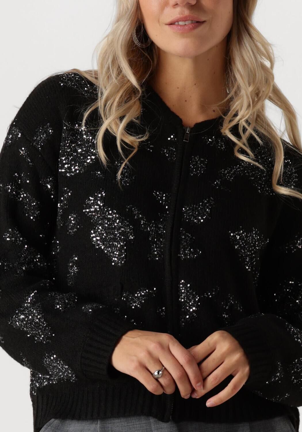 OBJECT Dames Truien & Vesten Objalora Knit Re L s Cardigan Zwart