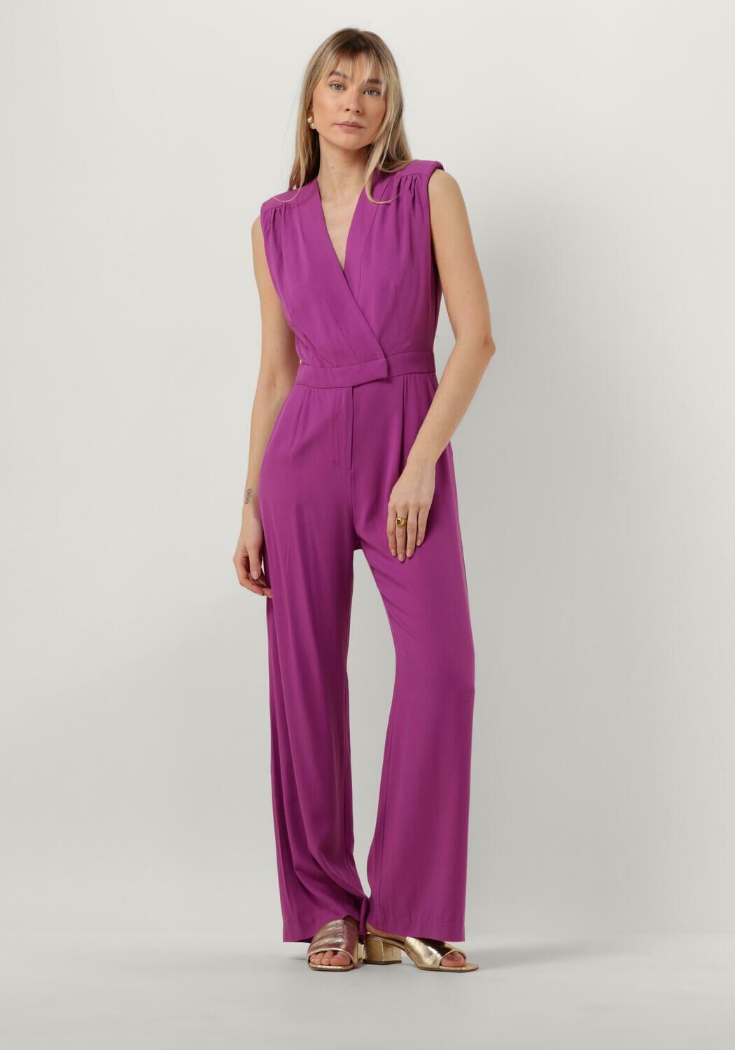 Suncoo Paarse Jumpsuit voor Trendy Gelegenheden Purple Dames