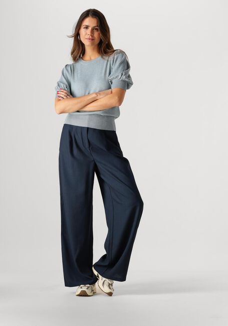 Blauwe MINUS Trui LIVA KNIT TEE - large