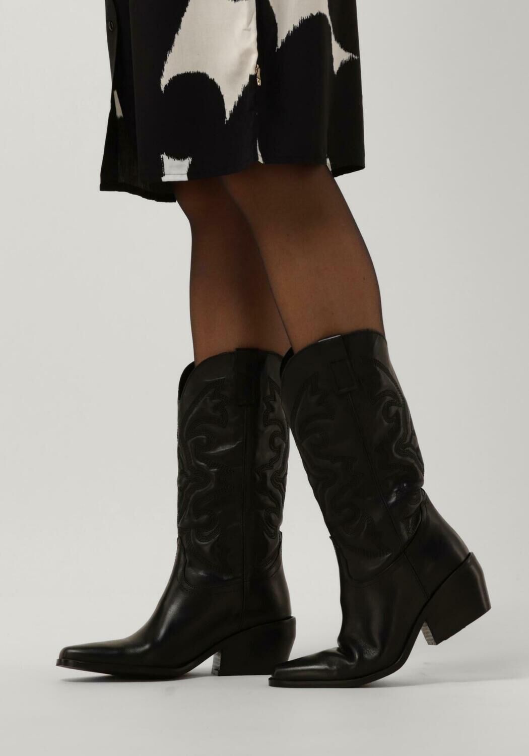 Zwarte NOTRE-V Cowboylaarzen AL300.1 - large