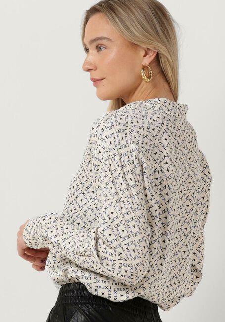 Ecru ALIX THE LABEL Blouses LADIES WOVEN GRAPHIC LX BLOUSE - large