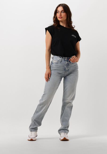 Lichtblauwe CALVIN KLEIN Straight leg jeans HIGH RISE STRAIGHT - large