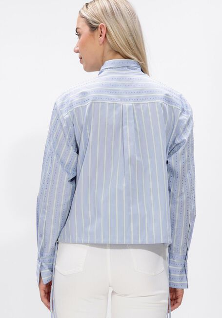 Blauwe DANTE6 Blouses ANUBI STRIPE SHIRT - large