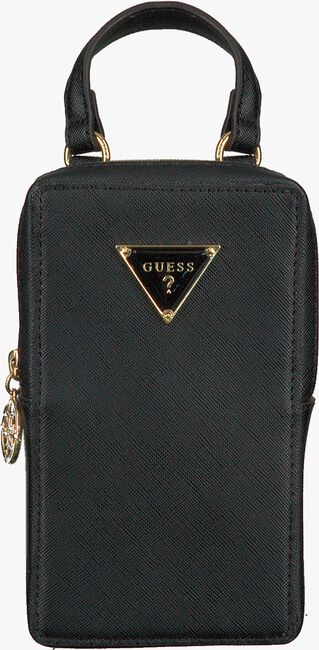 Zwarte GUESS Portemonnee MOBILE POUCH KEYCHAIN - large