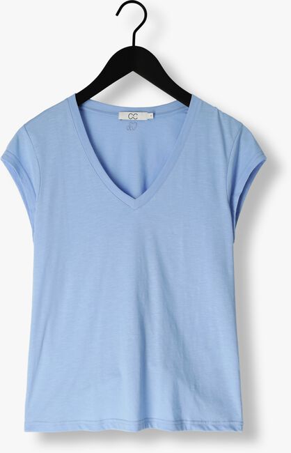 Blauwe CC HEART T-shirt BASIC V-NECK T-SHIRT - large