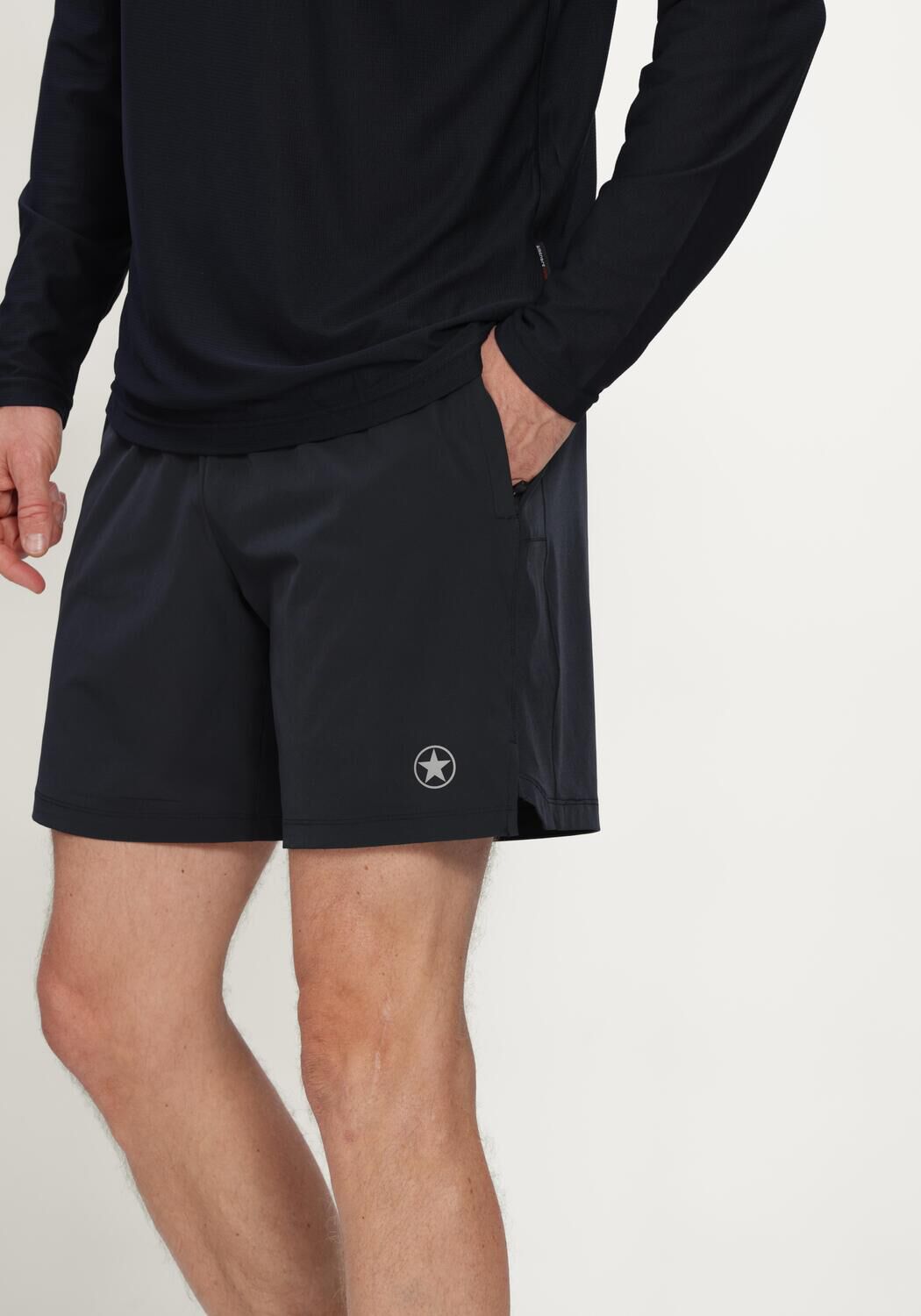 Donkerblauwe AIRFORCE Sportshorts PERFORMANCE RUNNING SHORT - large