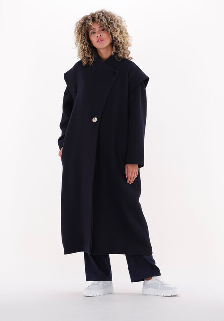 Donkerblauwe CHPTR-S Mantel VALERY COAT - large