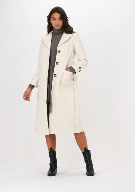 Gebroken wit YDENCE Gewatteerde jas COAT FLORA - large