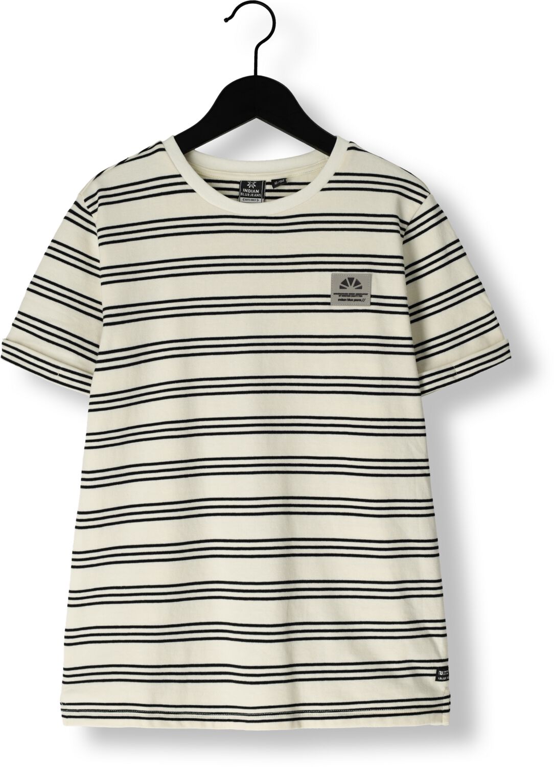 INDIAN BLUE JEANS Jongens Polo's & T-shirts T-shirt Stripe Wit