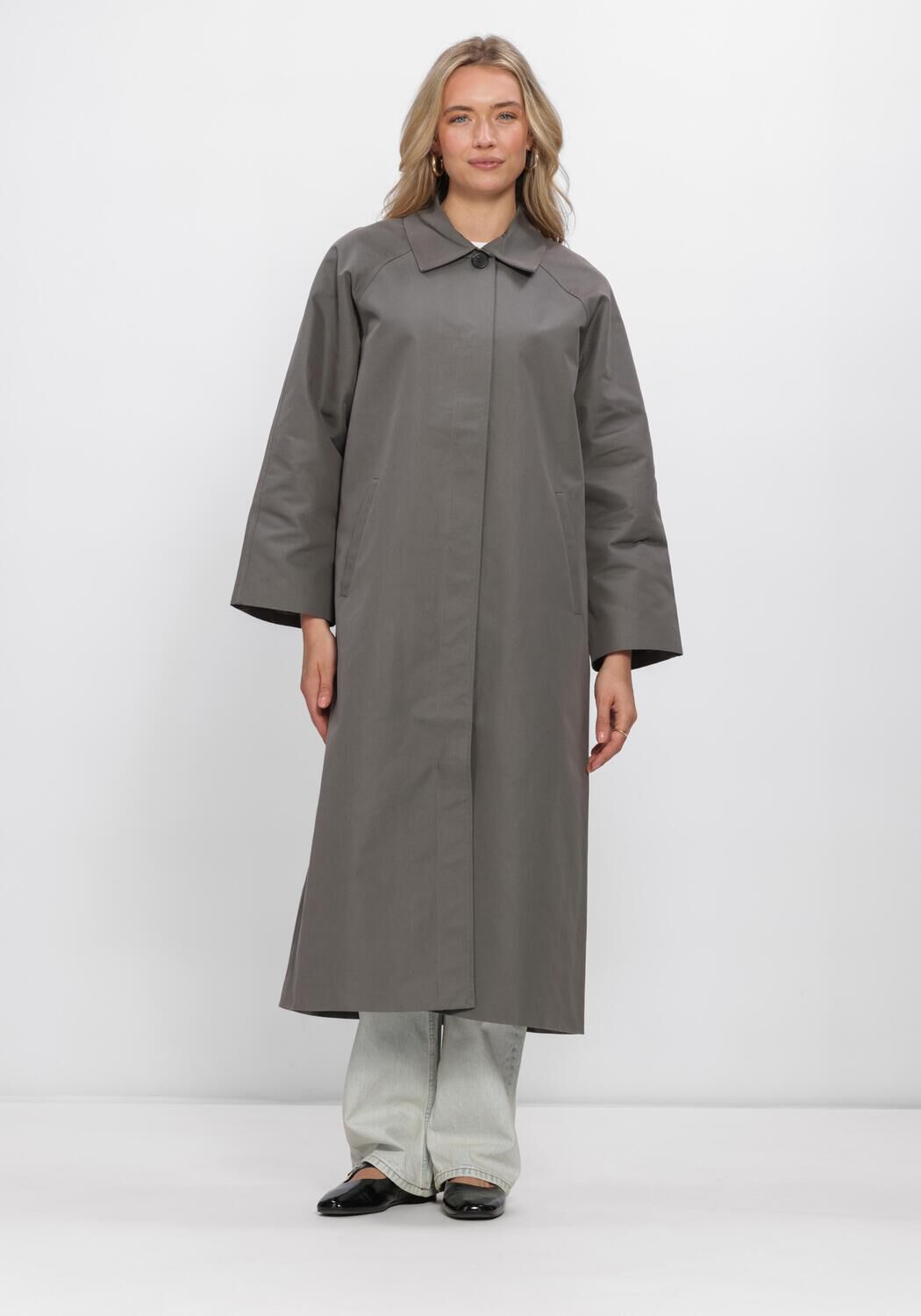 Grijze ENVII Trenchcoats ENSENECA JACKET 6988 - large