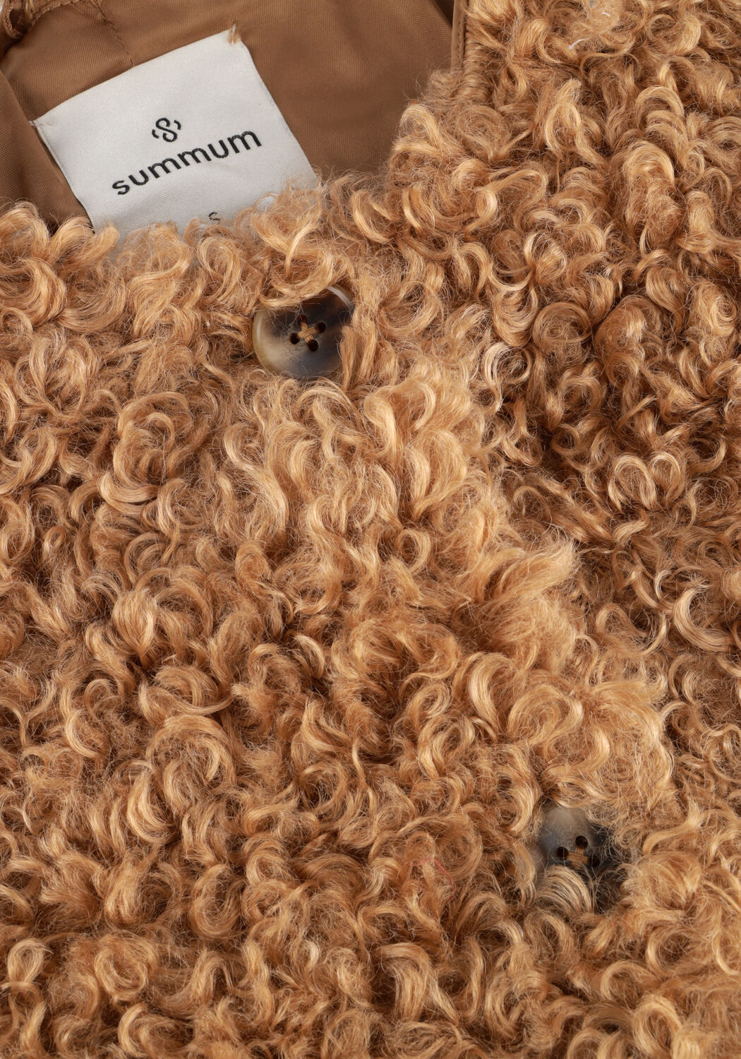 Bruine SUMMUM Gilet JACKET FAUX FUR - large