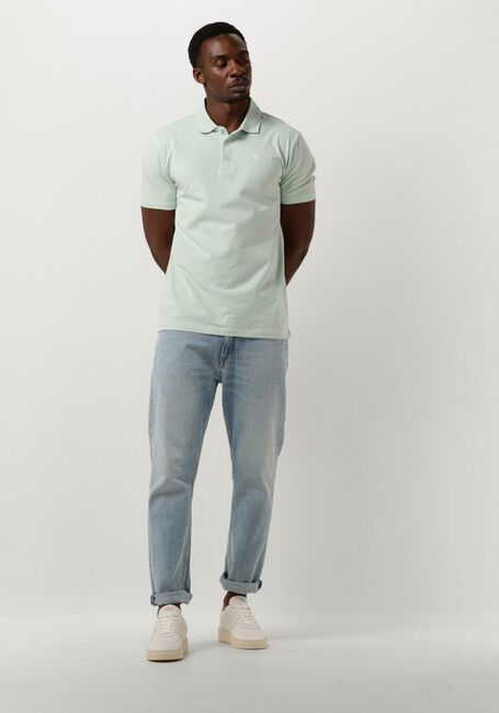 Mint PURE PATH Polo SHORTSLEEVE POLO WITH CHEST PRINT - large