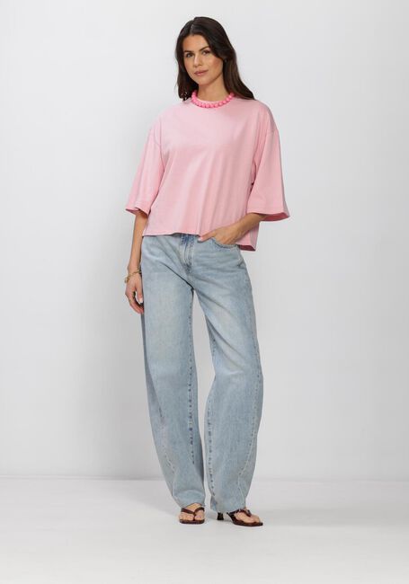 Lichtblauwe CATWALK JUNKIE Wide jeans SUPER BARREL FIT JEANS - large