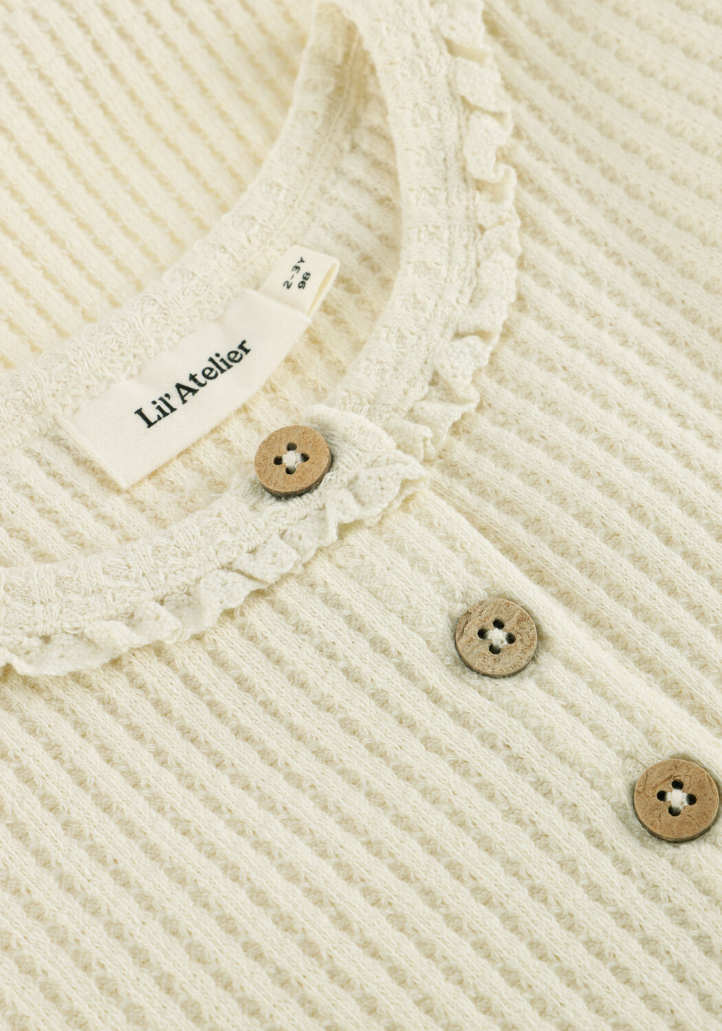 Creme LIL' ATELIER Mini jurk NMFOSANNE LS DRESS LIL - large