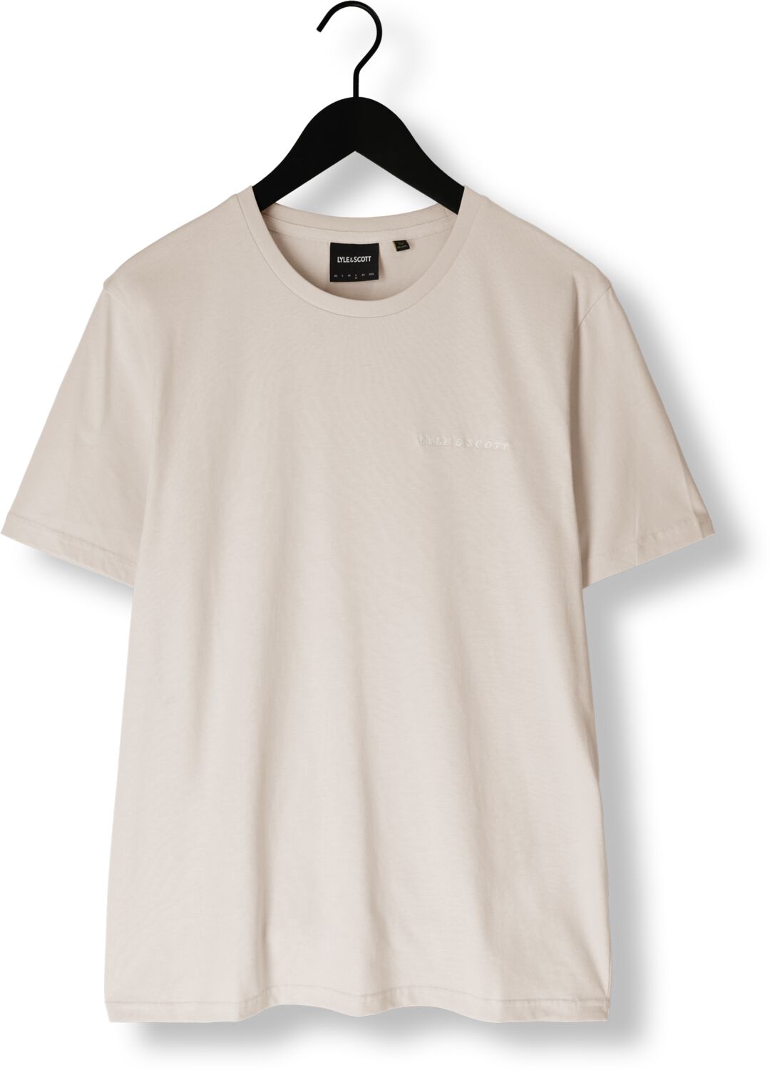 LYLE & SCOTT Heren Polo's & T-shirts Embroidered T-shirt Beige