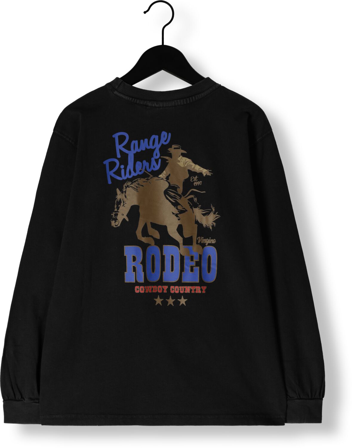 VINGINO Jongens Polo's & T-shirts Jackson Zwart