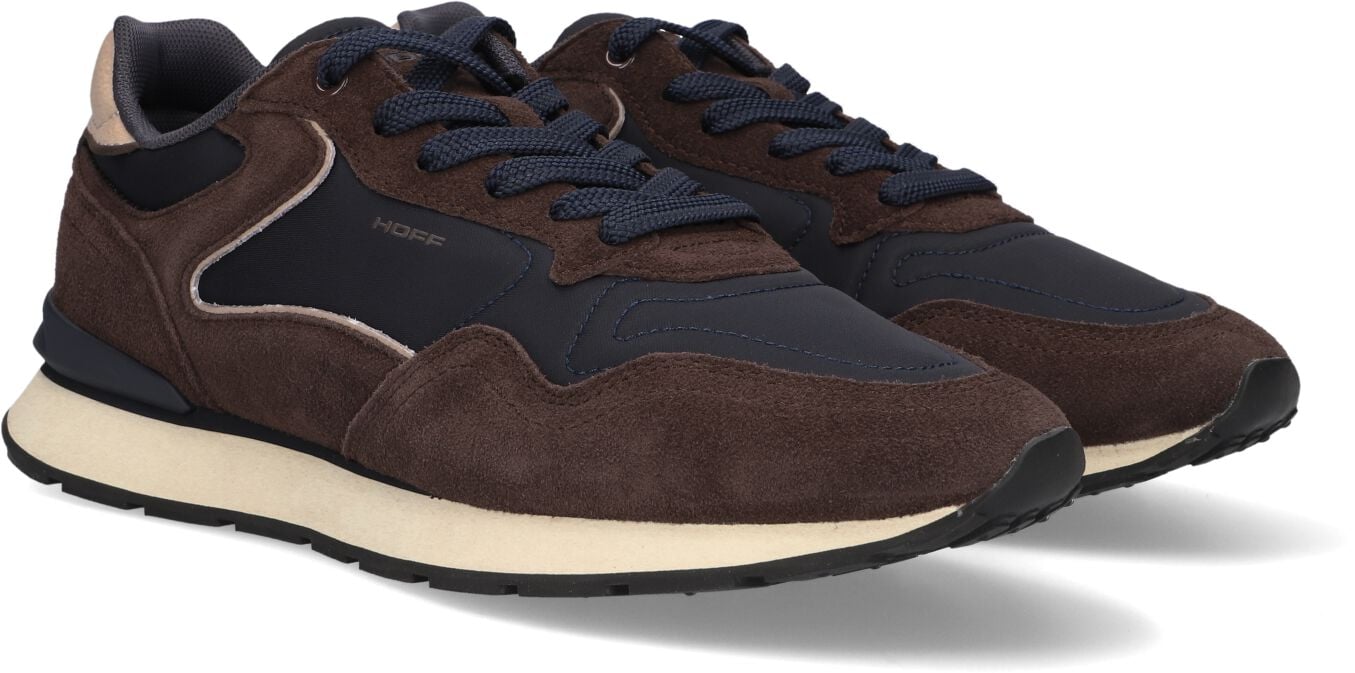 THE HOFF BRAND Heren Sneakers City Retro - Bruin, foto 2