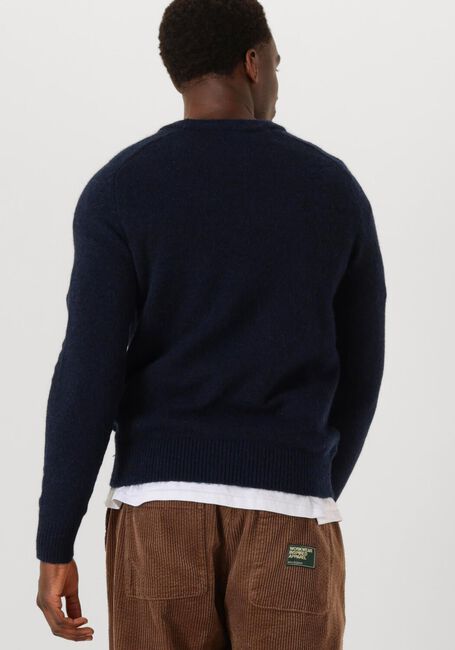 Donkerblauwe SELECTED MEN Trui SLHRAI LS KNIT CREW NECK NOOS - large