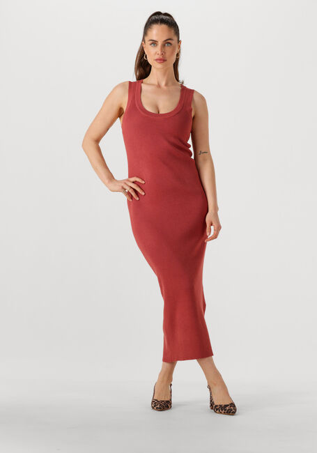 Rode YDENCE Maxi jurk KNITTED DRESS ARIEL - large
