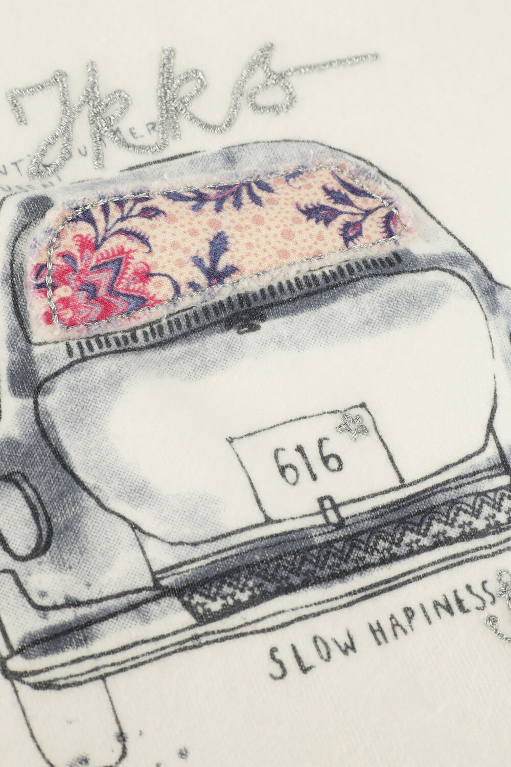 Ecru IKKS T-shirt T-SHIRT MC GIRL - large