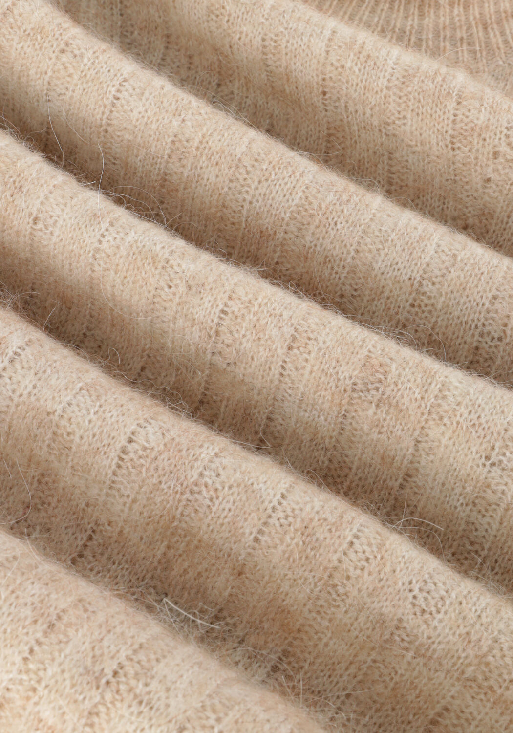 Beige MINUS Mini jurk DITTA KNIT DRESS - large