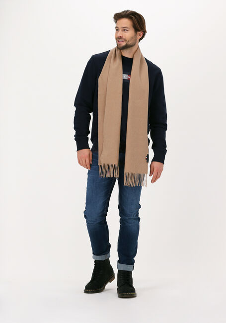 Camel TOMMY HILFIGER UPTOWN WOOL SCARF Sjaal - large