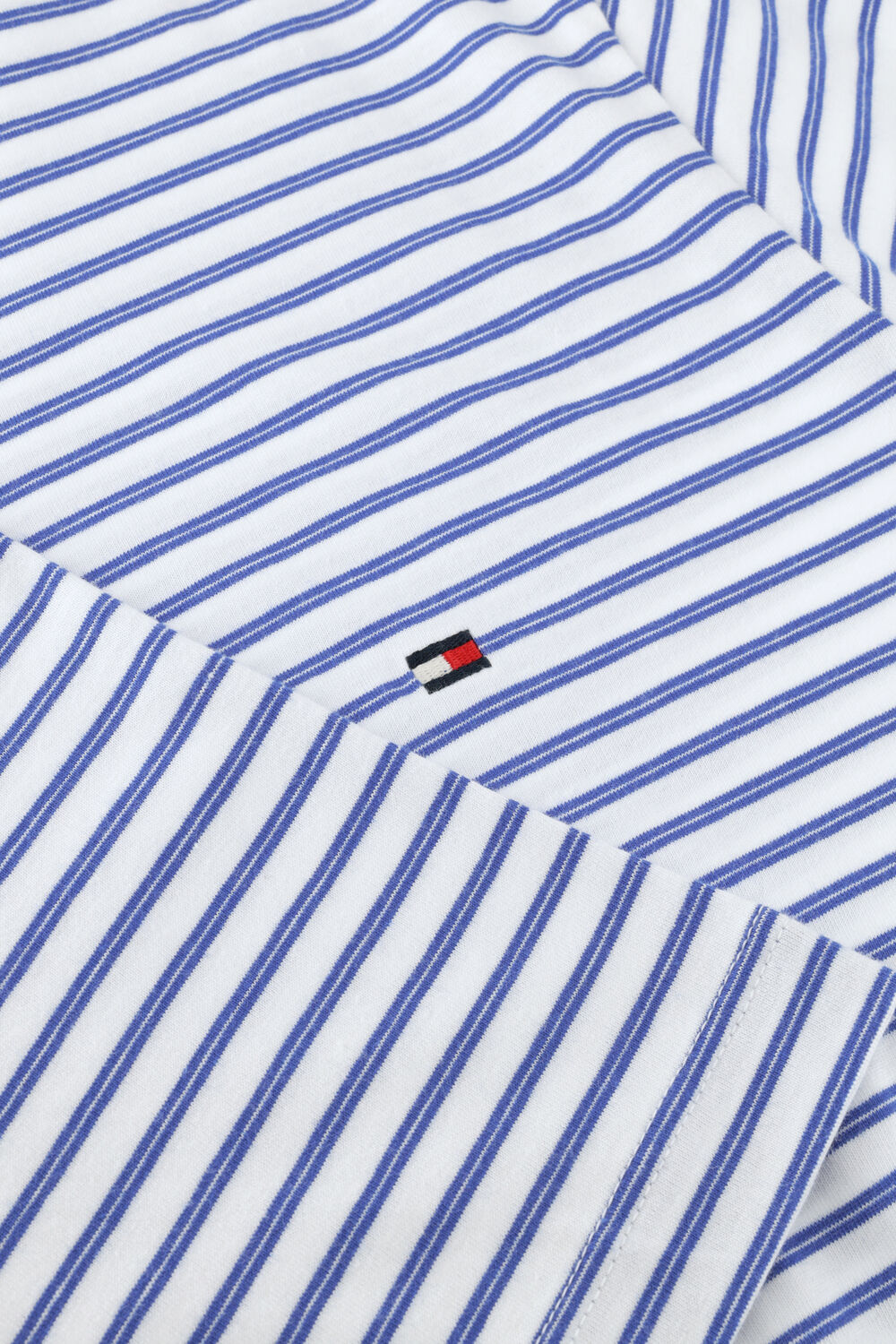 Blauwe TOMMY HILFIGER T-shirt ESS SEASONAL REG FIT STRIPE TEE - large