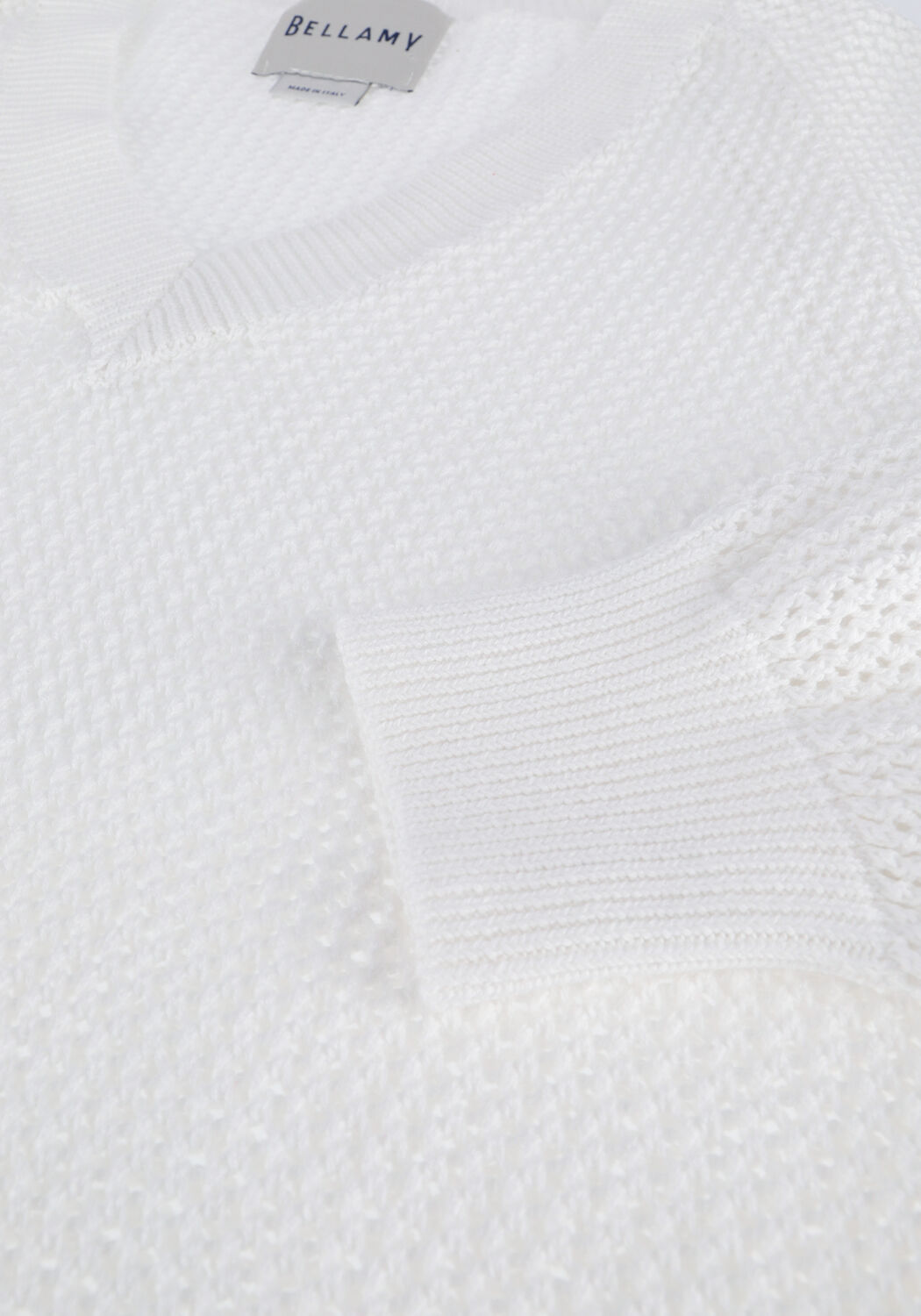 Witte BELLAMY Trui FRANK NET - large