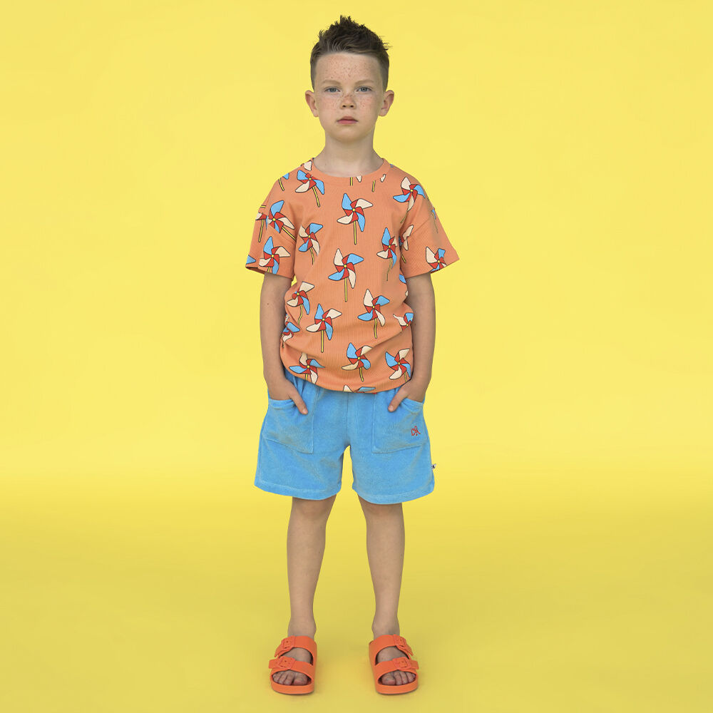 Blauwe CARLIJNQ Korte broek BASIC - SHORTS LOOSE FIT - large