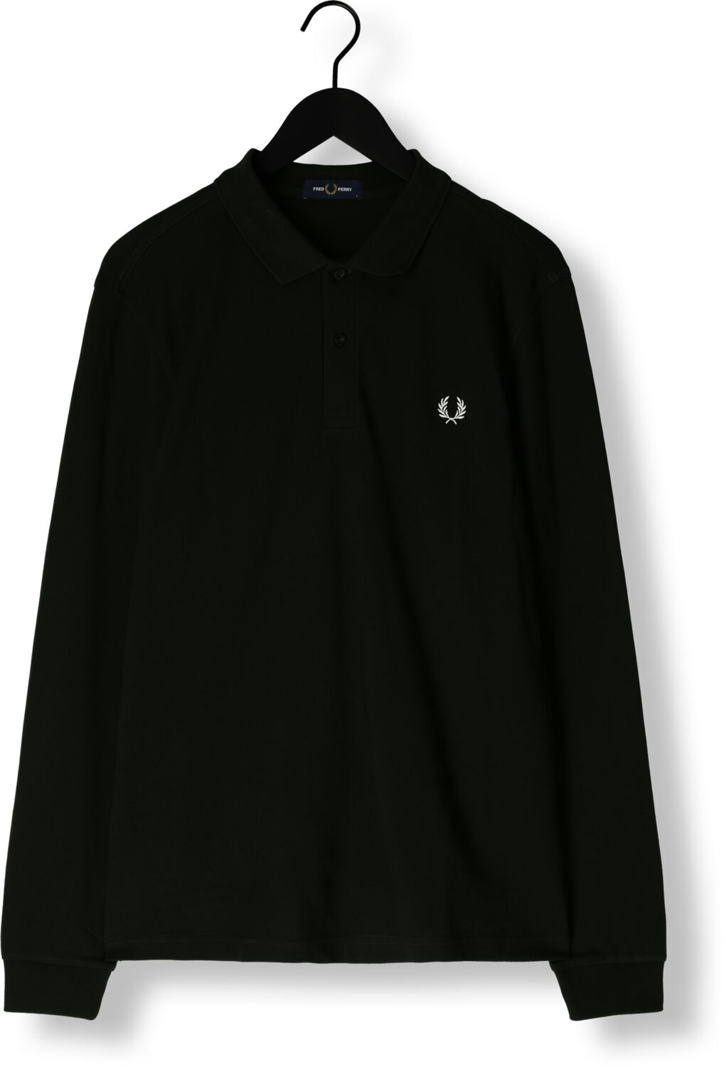 FRED PERRY Heren Polo's & T-shirts Long Sleeve Plain Shirt Olijf