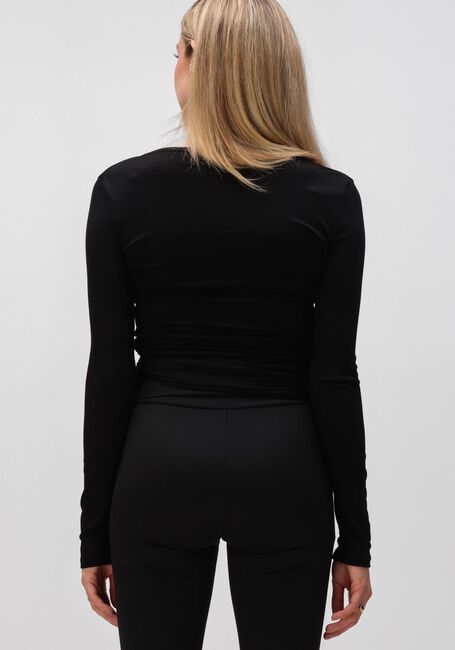 Zwarte NEO NOIR Vest NIA JERSEY WRAP BLOUSE - large
