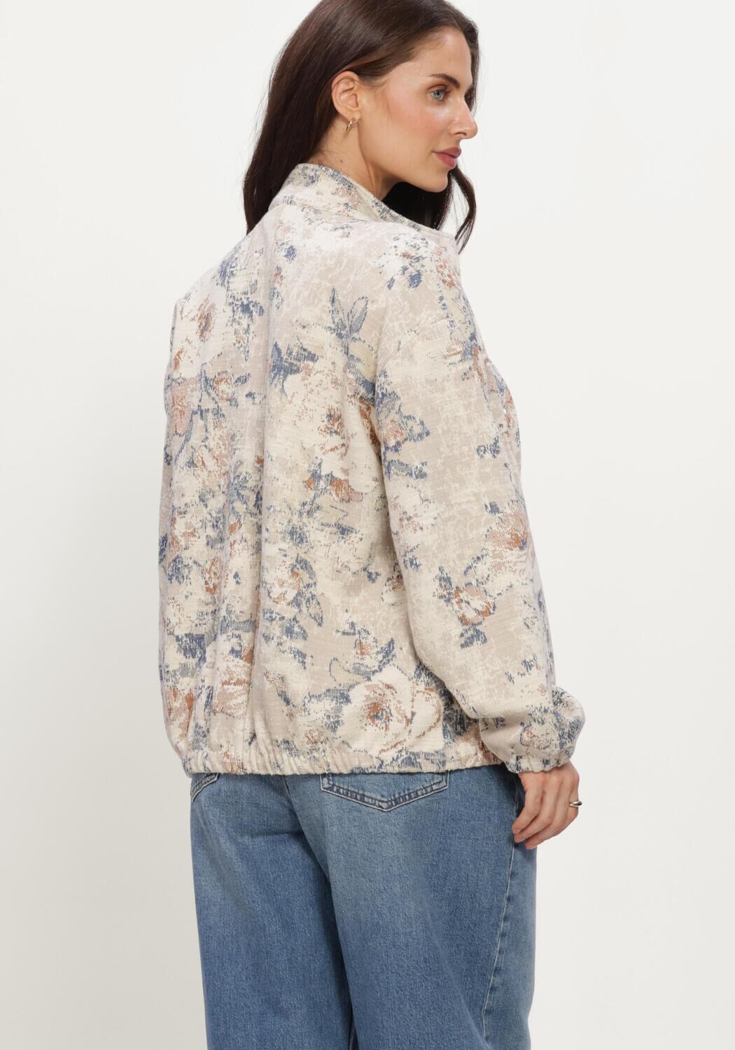 Gebroken wit STUDIO ANNELOES Blouses Nouri jacquard jacket - large