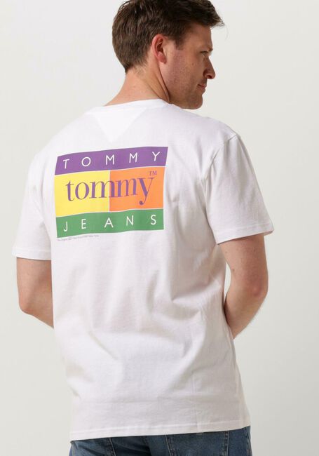 Gebroken wit TOMMY JEANS T-shirt TJM REG SUMMER FLAG TEE - large