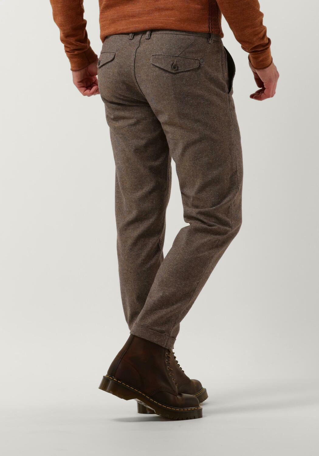 Taupe CAST IRON Chino CHINO WOOL STRUCTURE | Omoda