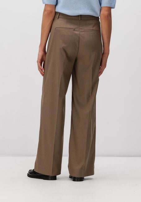 Taupe GESTUZ Wijde broek GZPAULA MW STRAIGHT PANTS - large