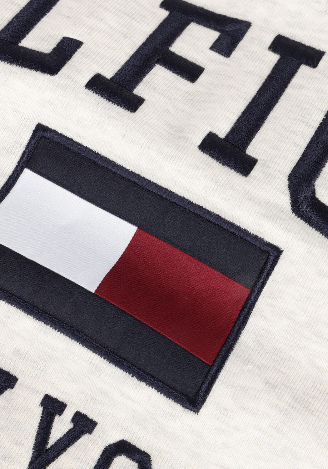 Lichtgrijze TOMMY HILFIGER Trui MODERN VARSITY HOODY - large