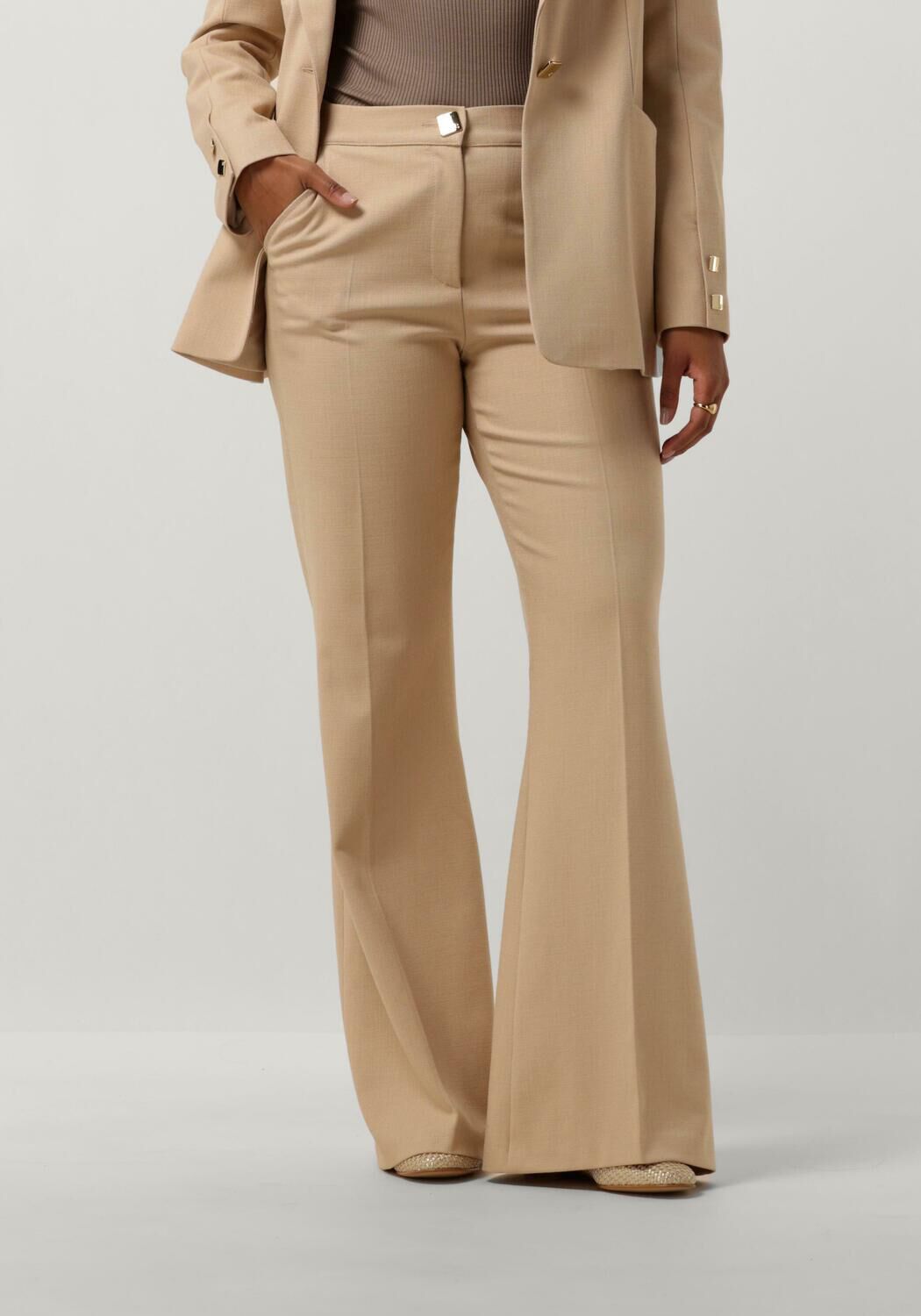 Caroline Biss Beige Pantalon voor Stijlvolle Vrouwen Beige Dames