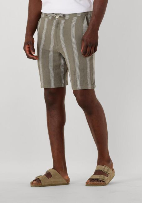 Khaki SELECTED HOMME Korte broek SLHREGSAL SHORTS - large